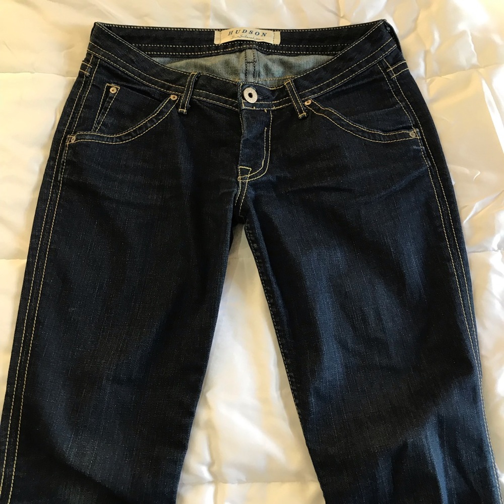 Hudson dark wash skinny jeans size 27 - Picture 6 of 8